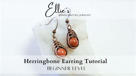 Easy Herringbone Earring Tutorial For Beginners Youtube