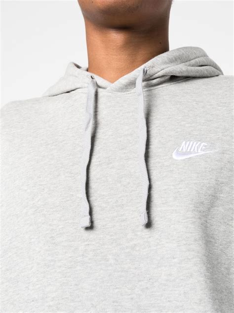 Nike Logo Detail Cotton Hoodie Farfetch