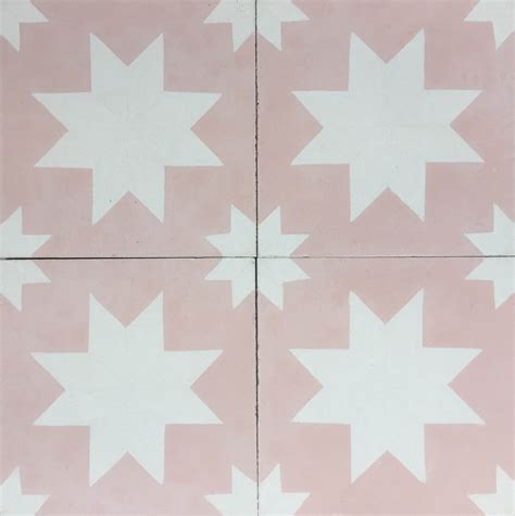 Estrella Pink Encaustic Cement Tile