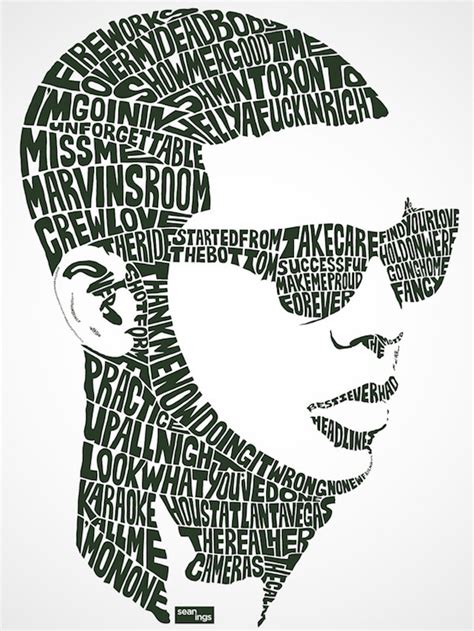 Amazing Typographic Portraits Of Celebrities Made Using Their Movie