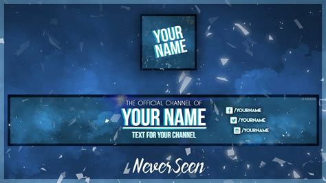 Free Youtube Banner Template Avatar Photoshop Psd Download 2017