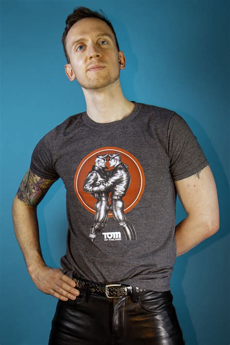 Tom Of Finland Leather Biker T Shirt — Peachy Kings Gay T Shirts Tom