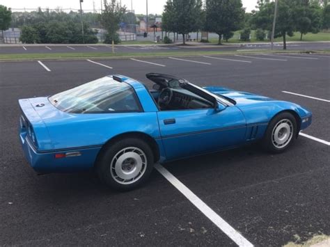 1987 Chevy Corvette Rare Nassau Blue 82k Auto Lots Of Work Done