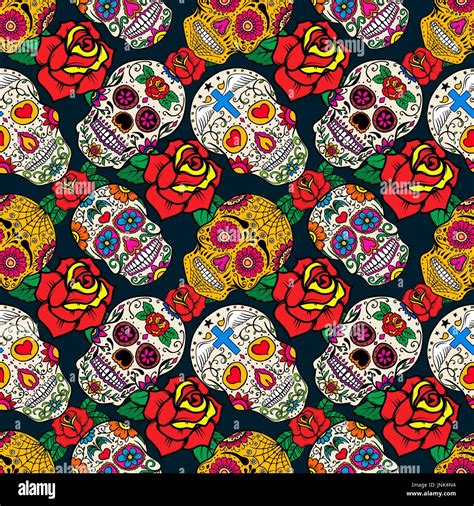 Calavera Skulls Stock Vector Images Alamy