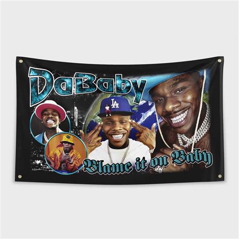 Hype Flags Blame It On Baby Flag Dababy Rapper Tapestry Hypeflags