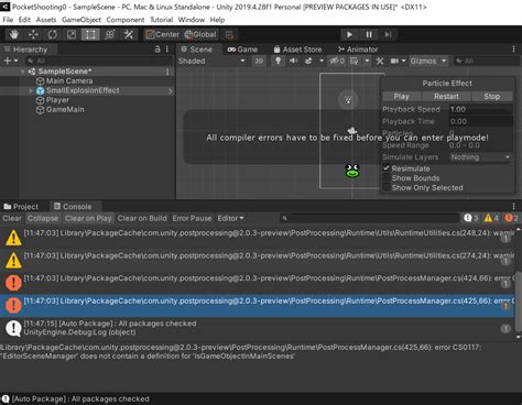 Solve Any Error In Unity Ex All Compiler Errors Have To Be Fixed