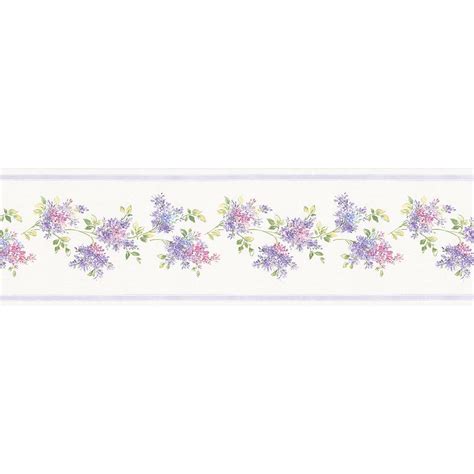 Norwall Lilac Wallpaper Border Fk78459 The Home Depot