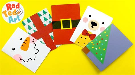 5 Super Simple Christmas Card Diys To Make In Bulk 5 Minute Card