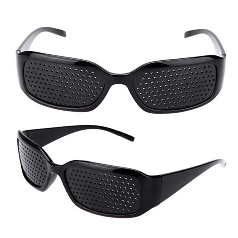 Black Pinhole Sunglasses Women Men Anti Fatigue Vision Care Pin Hole Microporous Glasses Eye