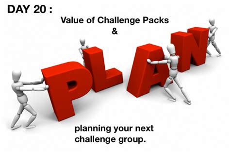 Value Of Challenge Packs And Planning Your Next Challenge Group Screen