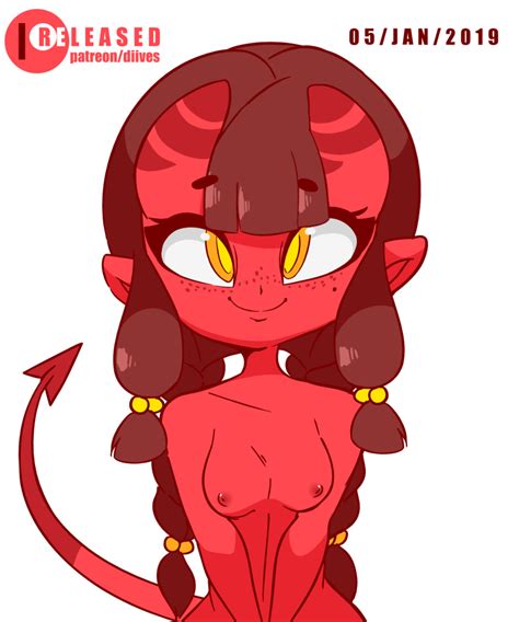 Rule 34 Animated Areolae Breasts Demon Demon Girl Demon Horns Demon