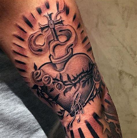 200 Sacred Heart Tattoo Designs For Men And Women Update 2021