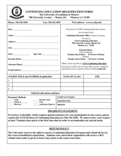 Basketball Registration Form Template Word Zohre With Regard To