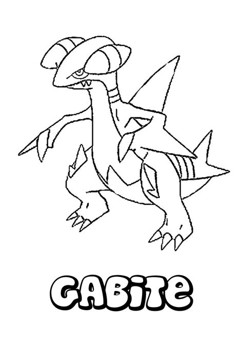 Garchomp Coloring Pages At Getdrawings Free Download