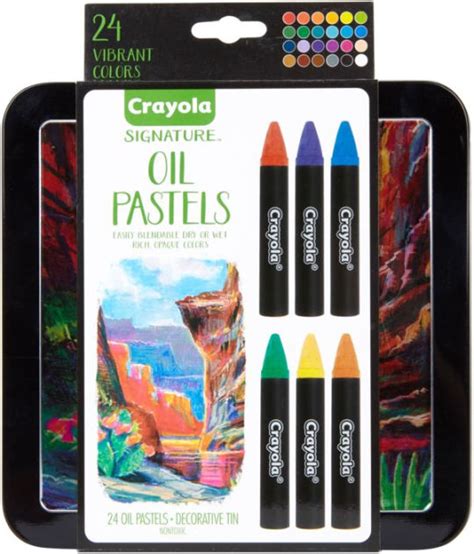 Crayola Signature Oil Pastels Wtin Assorted Colors 24pkg