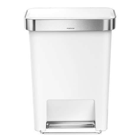 Nobody wants to the smell from stinky trash. simplehuman 45-Liter White Plastic Rectangular Liner Rim ...
