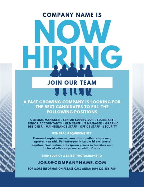 Job advert templates under fontanacountryinn com. Copy of Job Vacancy Flyer Template | PosterMyWall