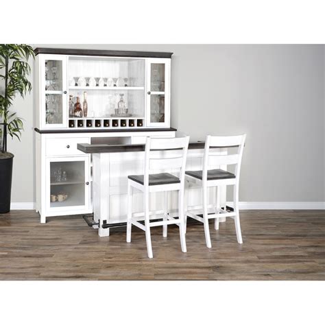 Sunny Designs Carriage House Buffet And Back Bar Cabinet