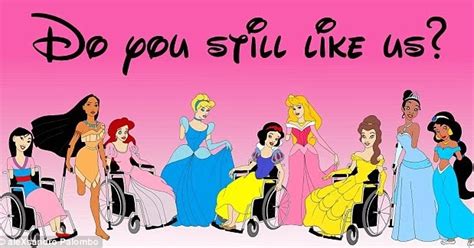 Media Dis Dat Artist Reimagines Disney Princesses As Disabled To Highlight Social Exclusion