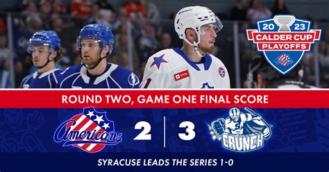 Amerks Fall In Overtime To Crunch In Playoff Opener Rochester Americans
