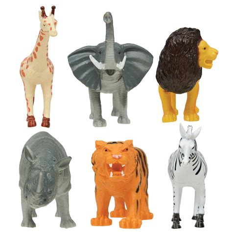 Plastic Safari Animal Figurines 425 In Safari Animal Figurines