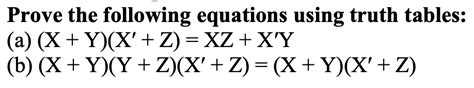 Answered Prove The Following Equations Using Bartleby