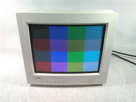 Generic White In Class Vintage Retro Gaming Color CRT VGA Monitor No Stand EBay