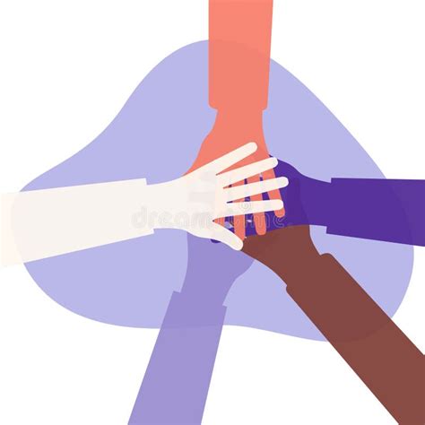 Hands Of Diverse Group Of People Putting Together Cooperation