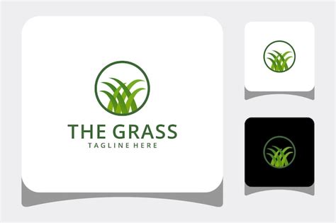 Premium Vector Creative Illustration Grass Logo Template Design