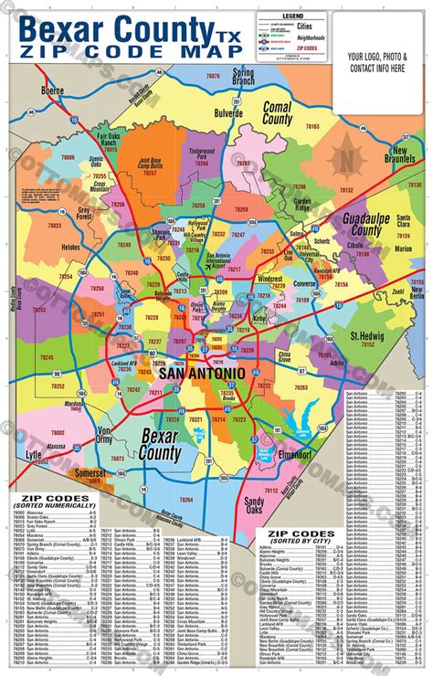 Bexar County Zip Code Map With New Braunfels Files Pdf And Ai Edi