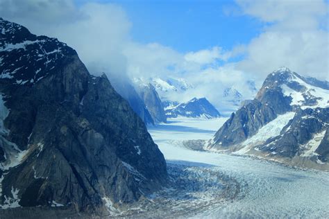Glacier And Path In Denali National Park Alaska Image Free Stock