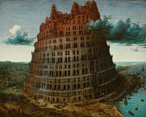 Pieter Bruegel Dit Lancien Tour De Babel Petite Tableau De Grands