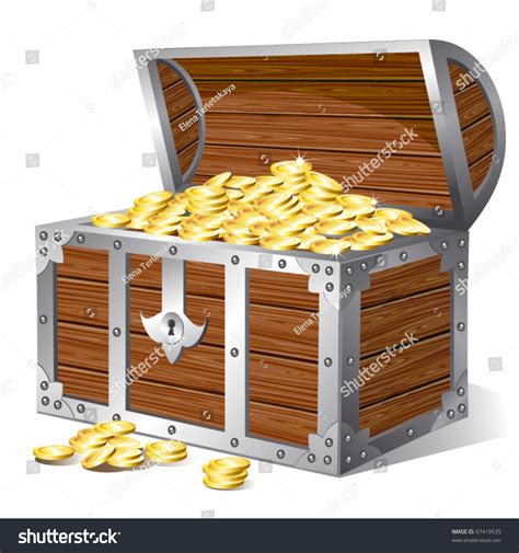 Treasure Chest Vector 67419535 Shutterstock