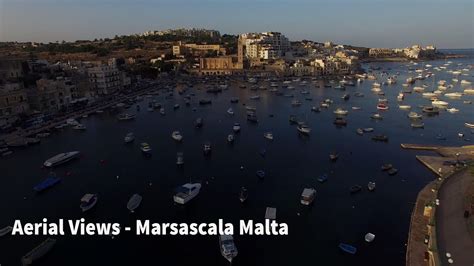 Marsascala Malta Aerial View Hd 4k Bhv Youtube