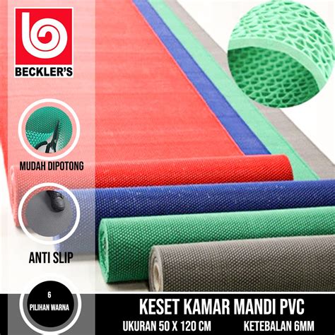 Keset Karpet PVC Anti Slip Kamar Mandi Rol tebal 6mm 50X120cm | Shopee