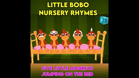 Five Little Monkeys Jumping On The Bed Children Nursery Rhyme
