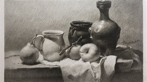Still Life Drawing With Pencil Time Lapse Youtube