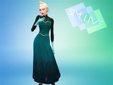 The Sims Resource Elsa Coronation Dress City Living Needed