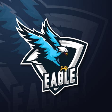 Eagle Esport Logo Mascot Premium Vector