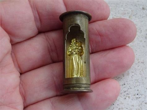 Trench Art From World War I A Shrine Carved Into A Shell Casing