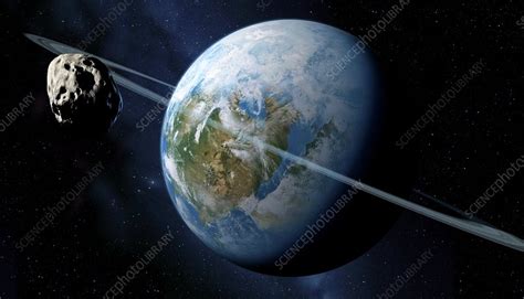 Ringed Earth Like Planet Artwork Stock Image C0030399 Science