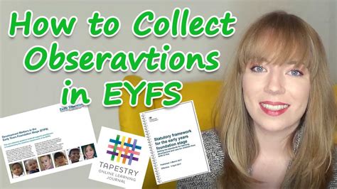 Collecting Observations In Eyfs Youtube