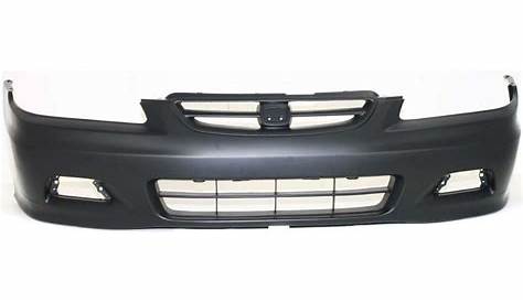New Front Bumper Cover Replacement Primed For 2001 2002 Honda Accord