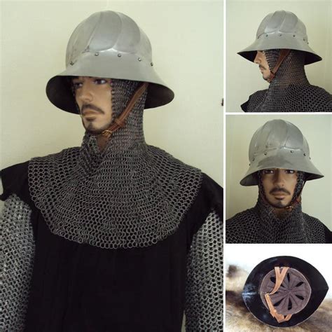 Burgundian Kettle Helmet Medieval Helmet