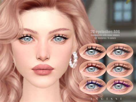 The Sims Resource 2d Eyelashes A06