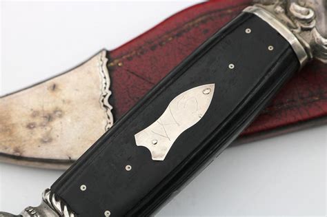 Sold Price Spectacular Large Silver Mounted English Bowie Knife By