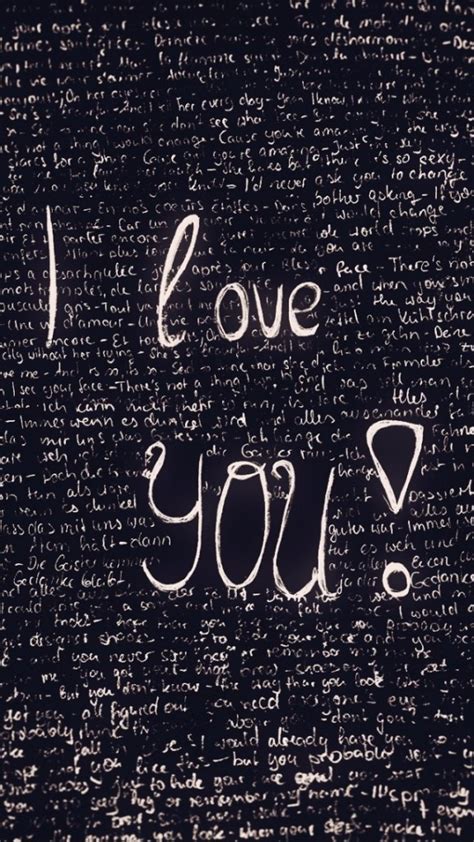 I Love You Doodle Wallpaper Free Iphone Wallpapers