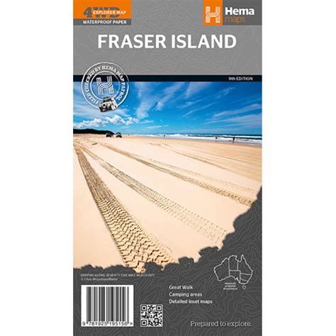 Hema Fraser Island Map Outback Adventures Camping Stores