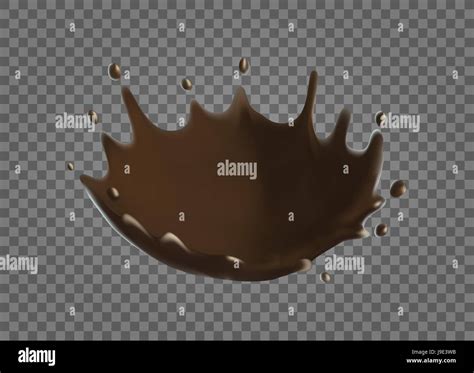 Chocolate Splash Realistic Vector Stock Vector Image And Art Alamy