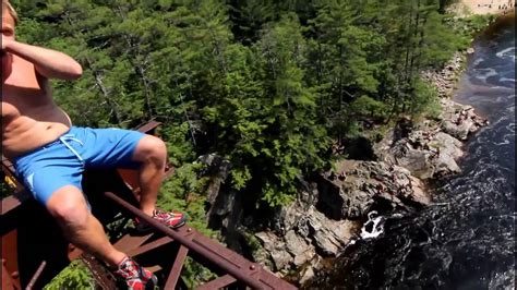 Cliff Jumping In Vermont 110 Feet Youtube